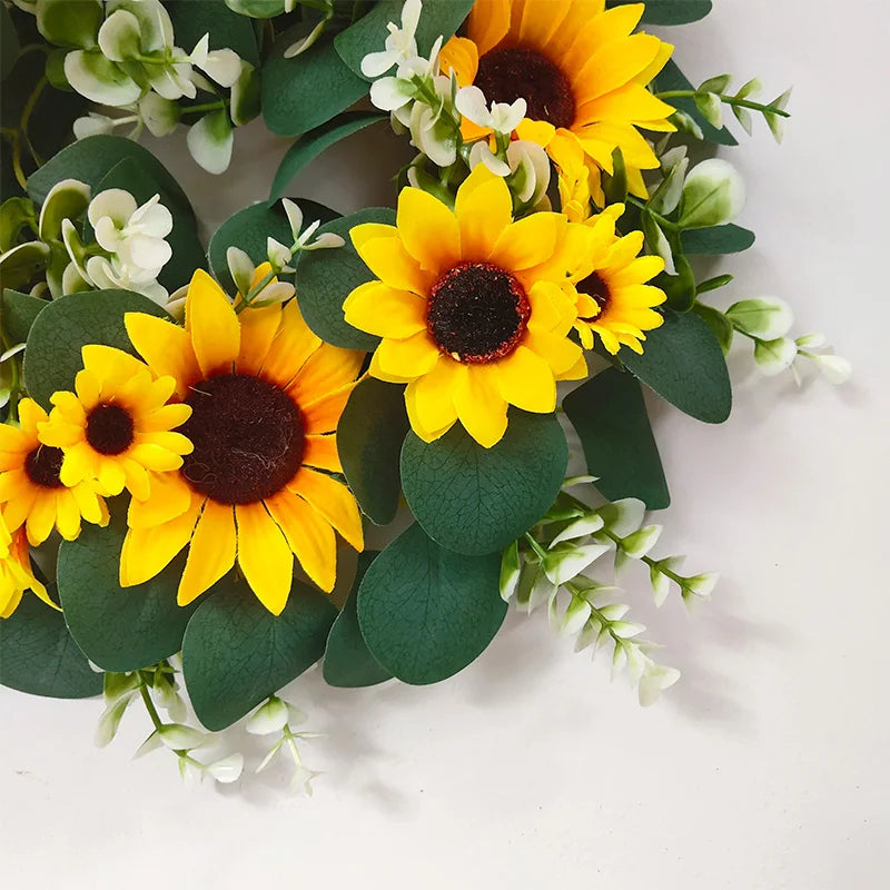 Sunflower Garland Wreath Wall Decoration