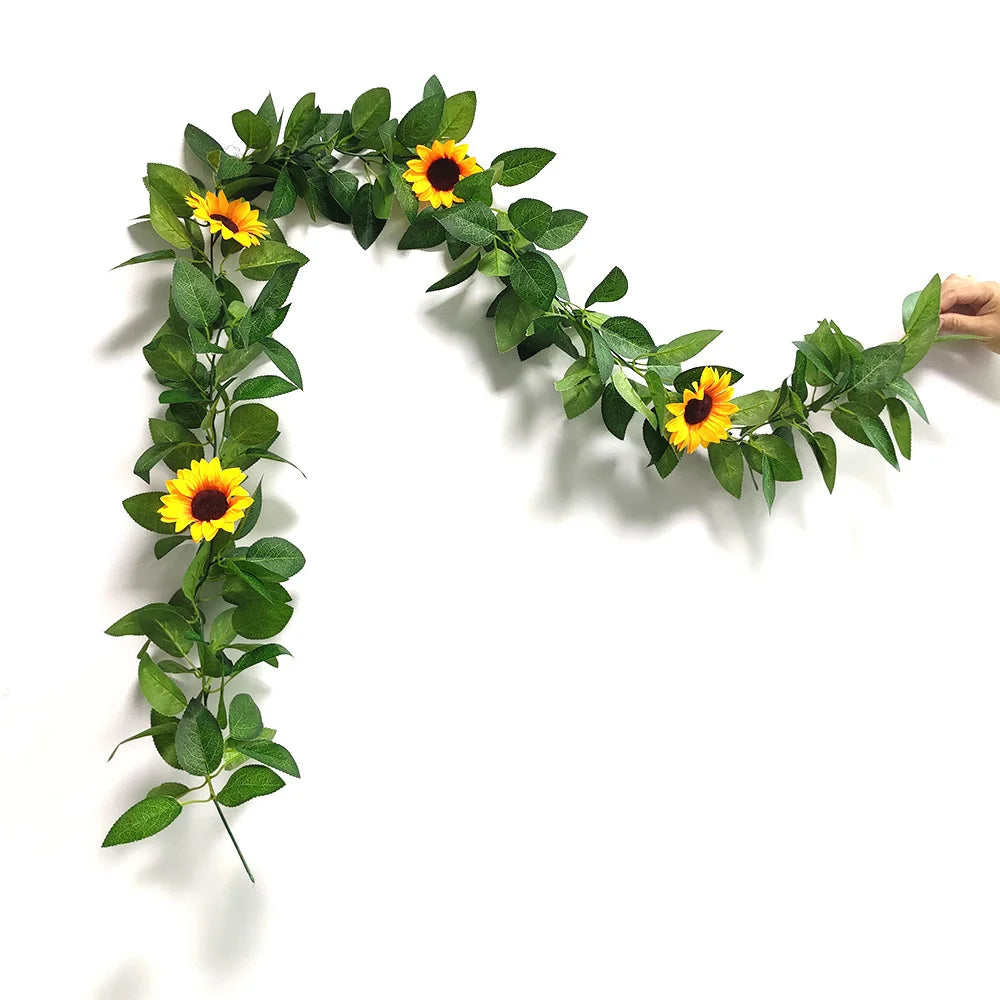 Sunflower Garland Wreath Wall Decoration