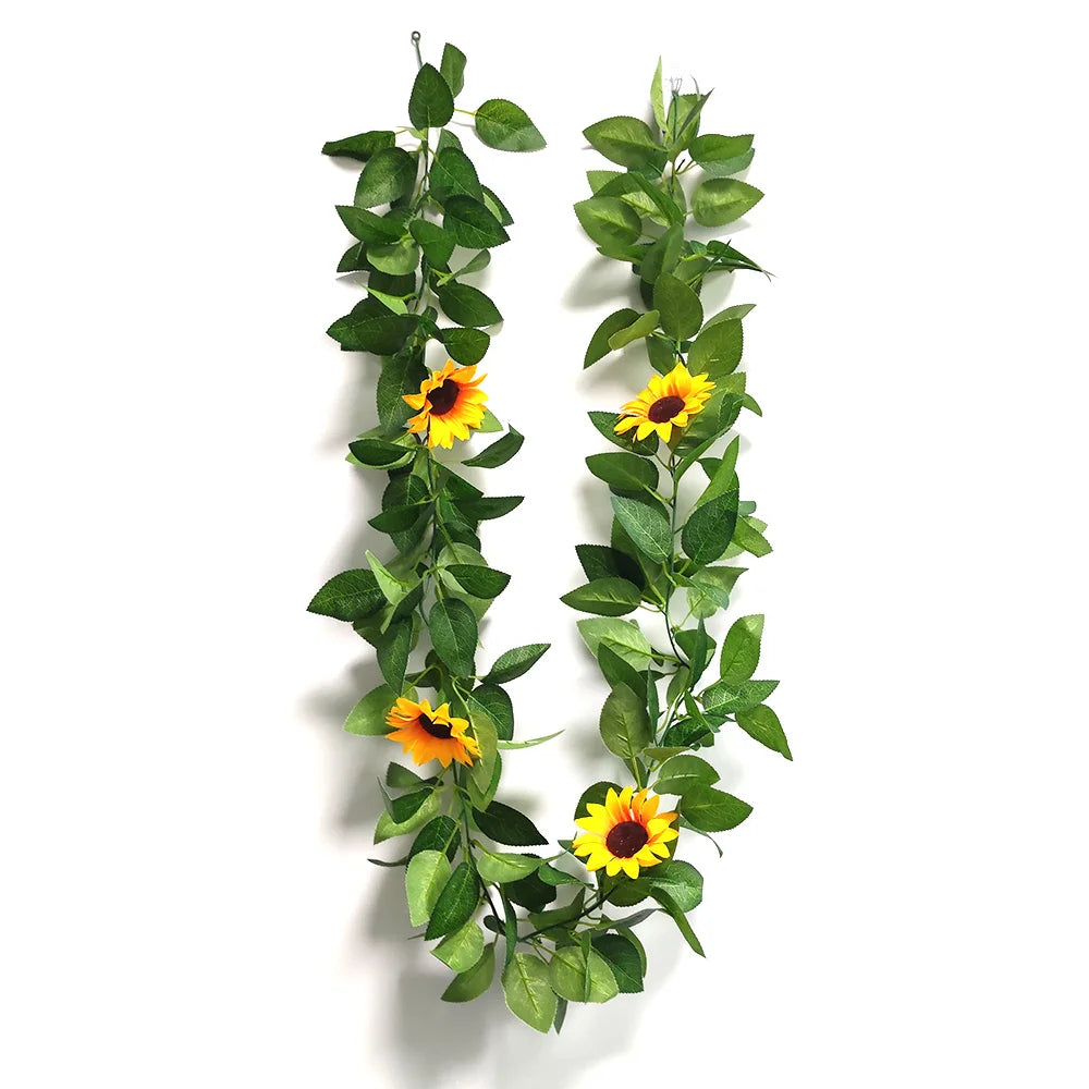 Sunflower Garland Wreath Wall Decoration