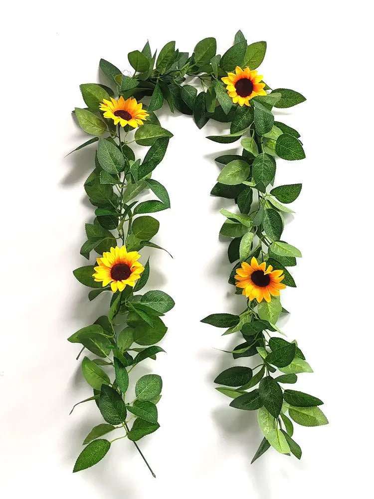Sunflower Garland Wreath Wall Decoration