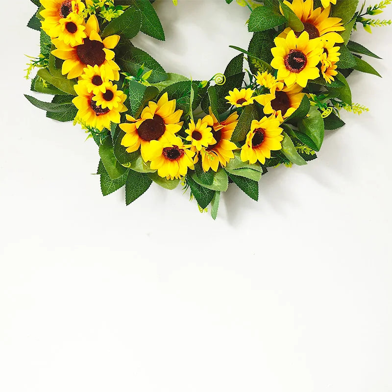 Sunflower Garland Wreath Wall Decoration