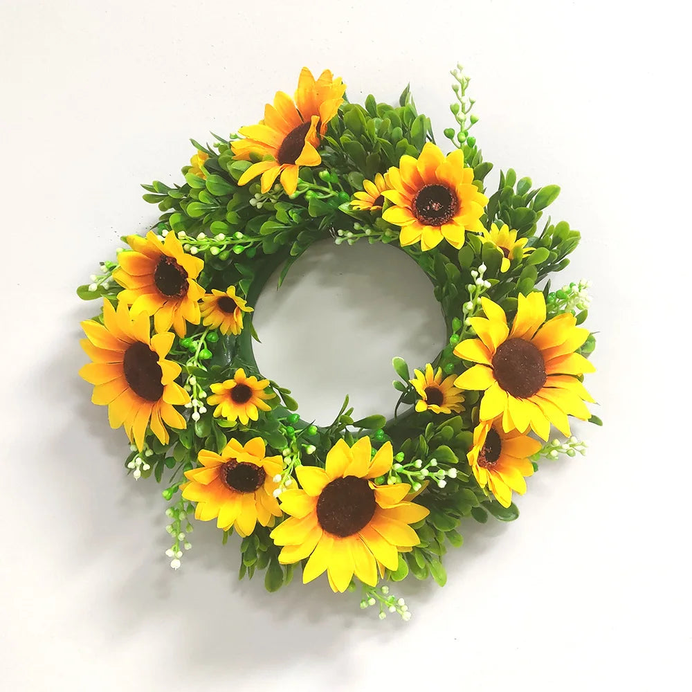 Sunflower Garland Wreath Wall Decoration