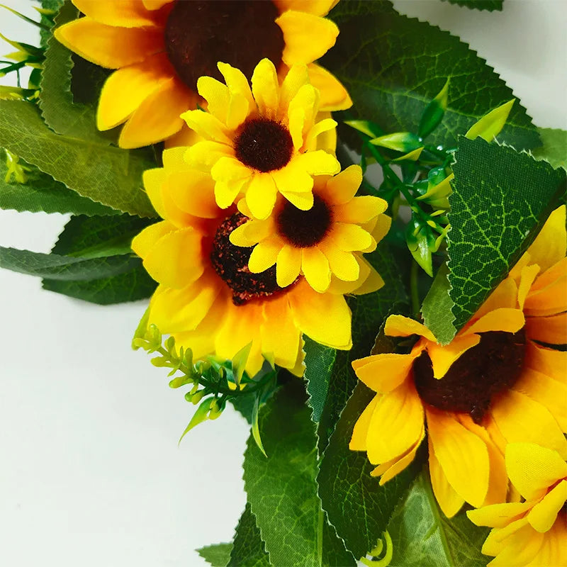 Sunflower Garland Wreath Wall Decoration