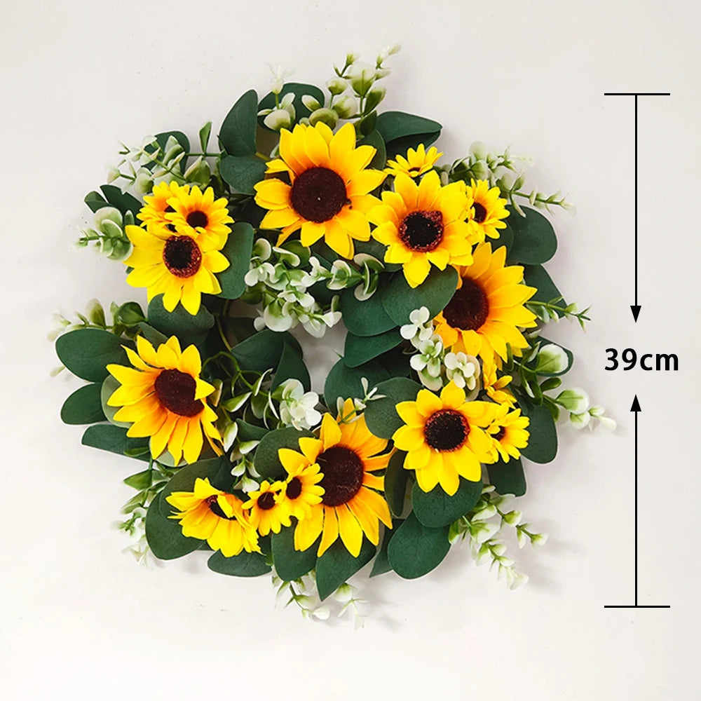 Sunflower Garland Wreath Wall Decoration
