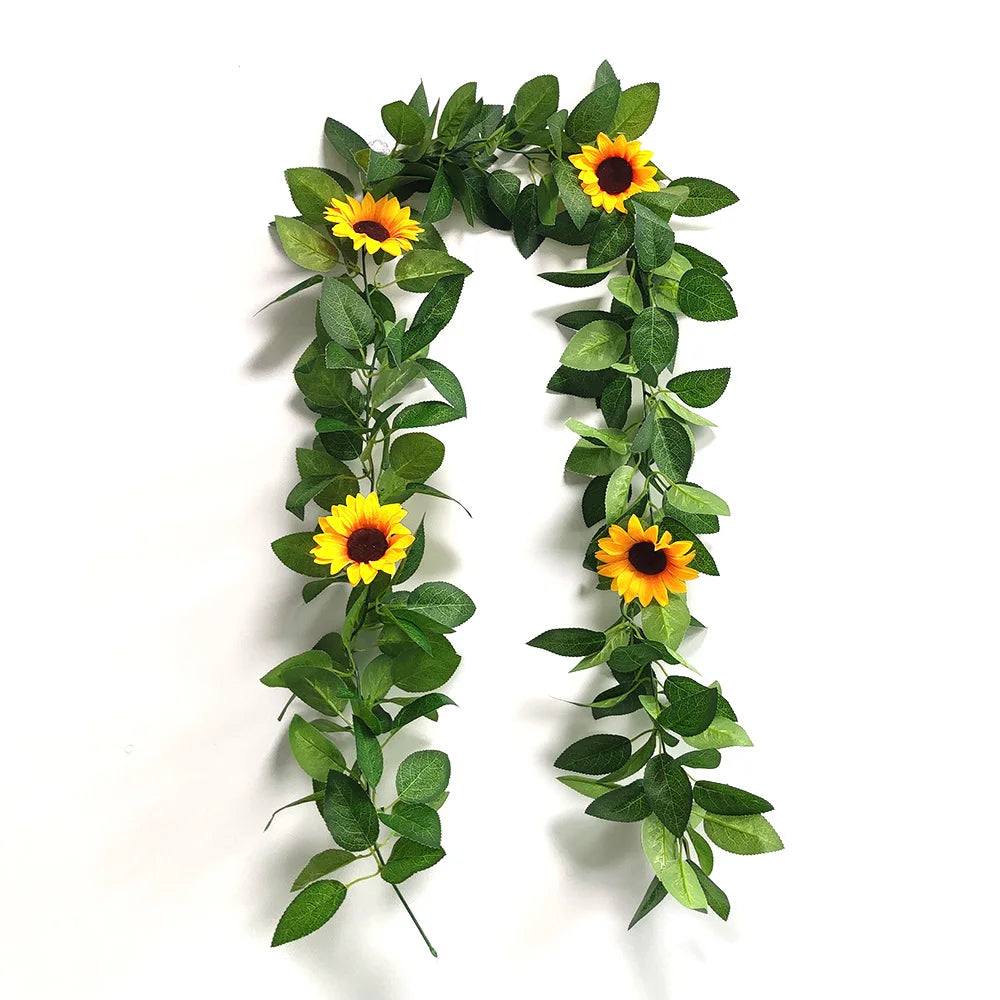 Sunflower Garland Wreath Wall Decoration