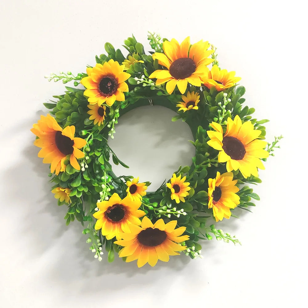Sunflower Garland Wreath Wall Decoration