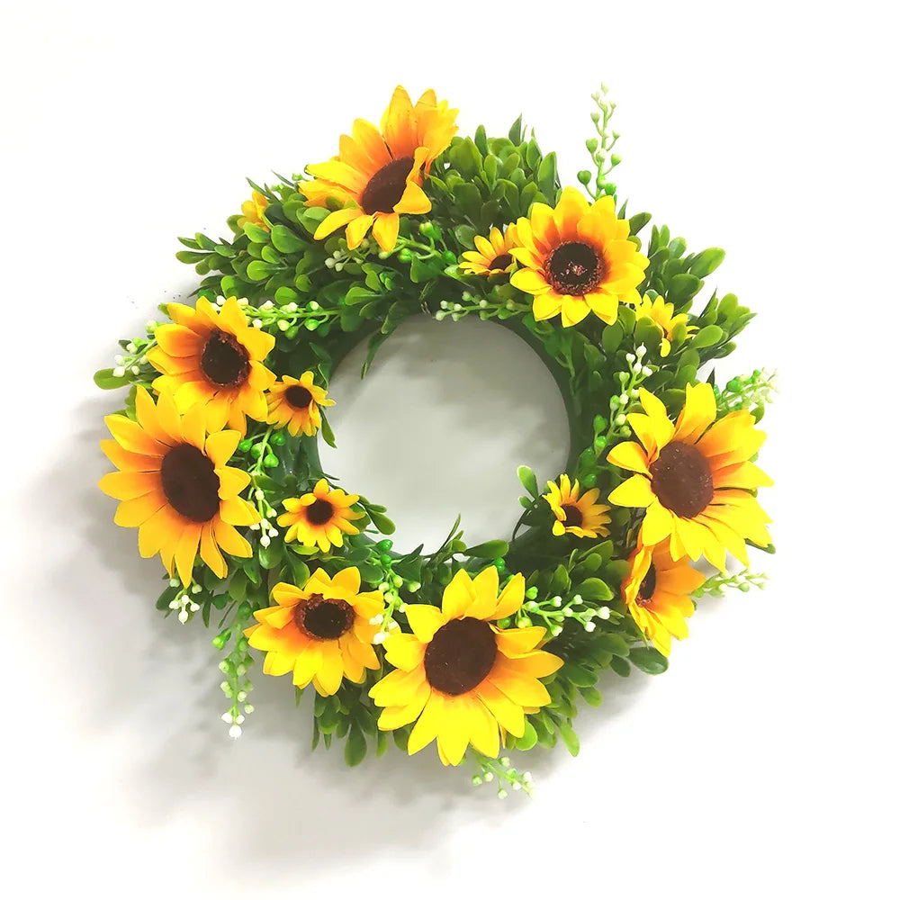 Sunflower Garland Wreath Wall Decoration