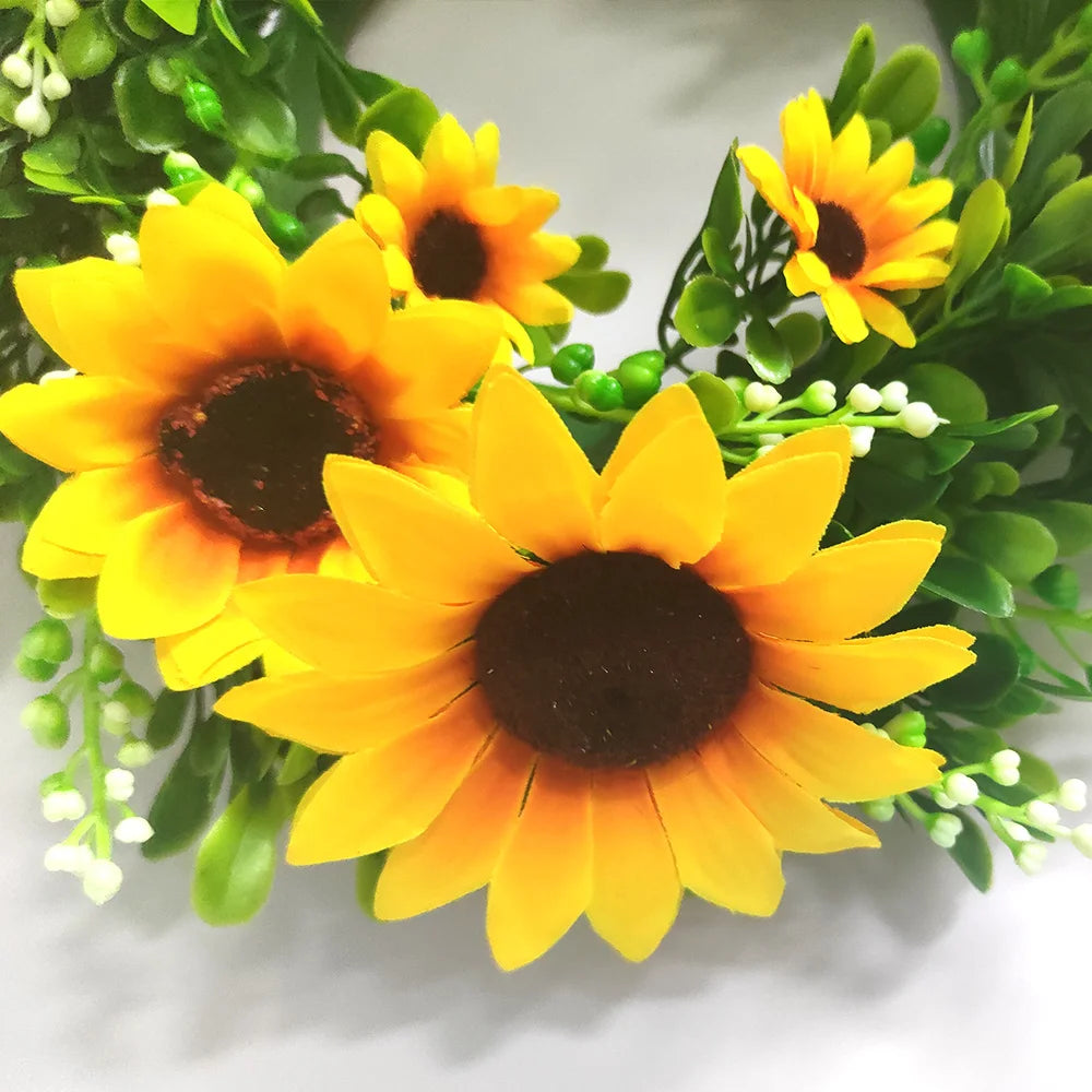 Sunflower Garland Wreath Wall Decoration