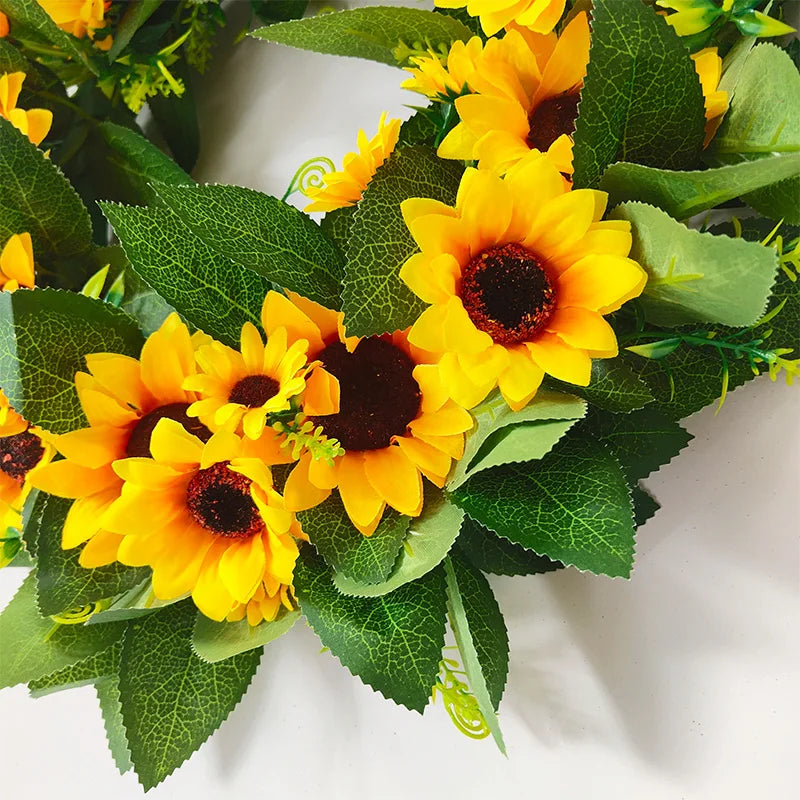 Sunflower Garland Wreath Wall Decoration