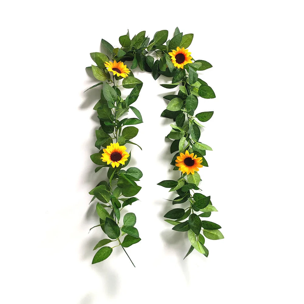 Sunflower Garland Wreath Wall Decoration