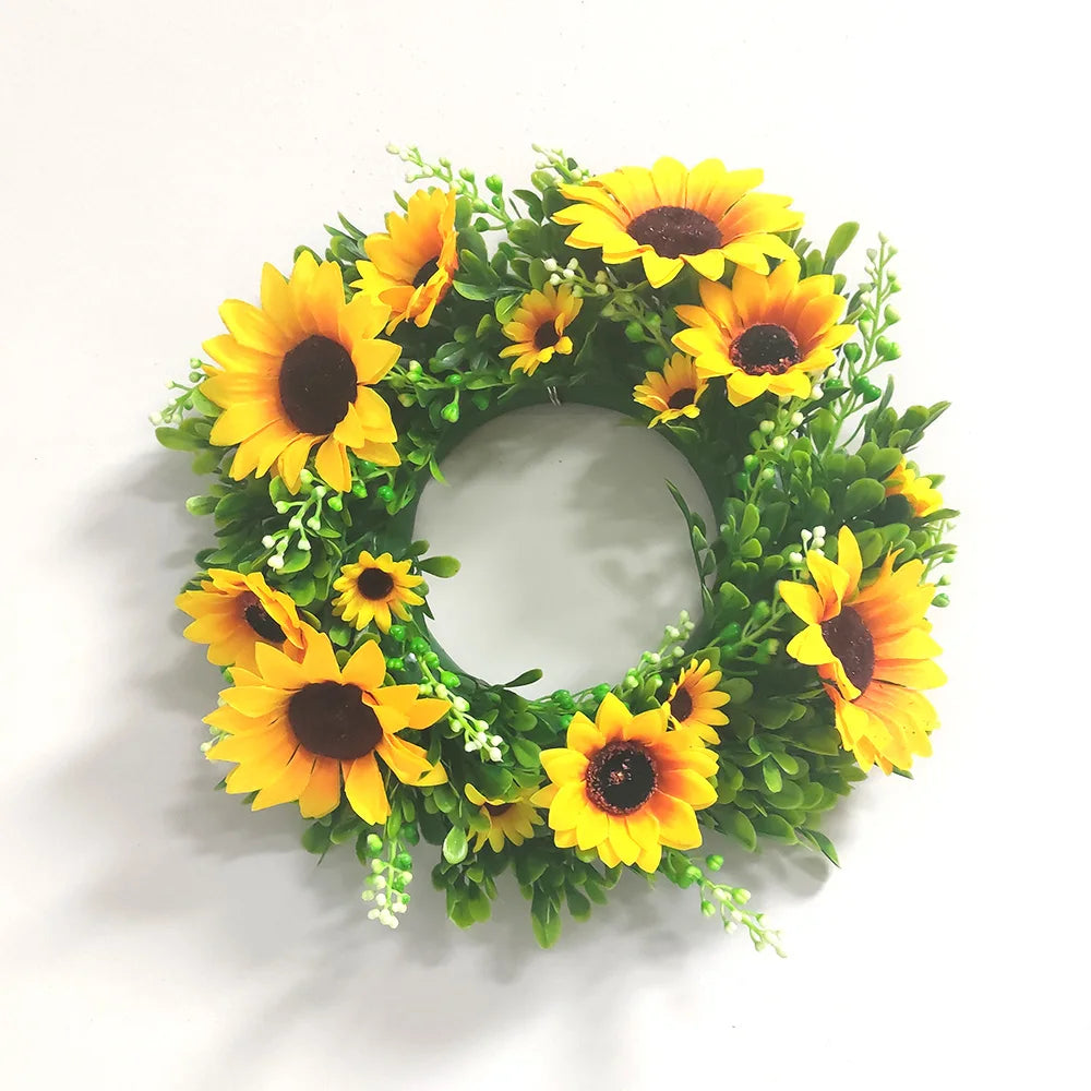 Sunflower Garland Wreath Wall Decoration
