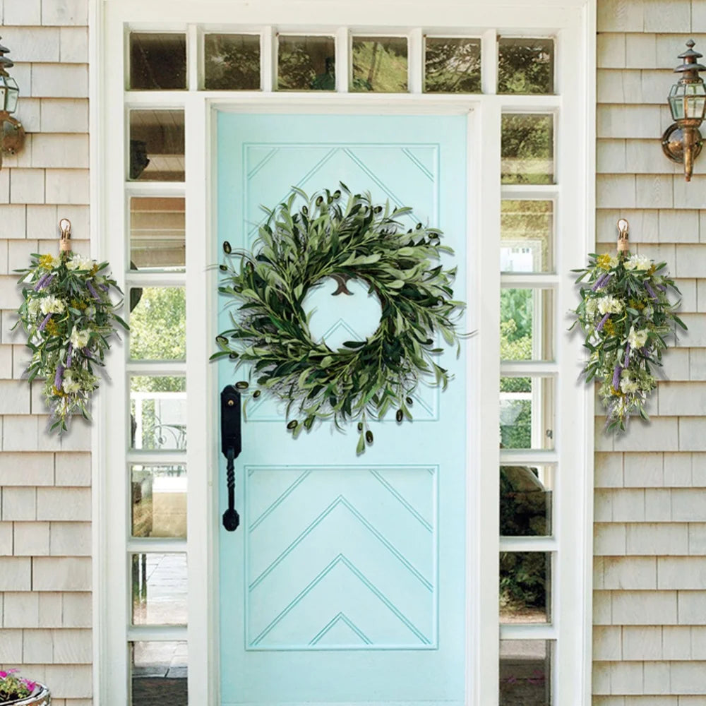 Green Olive Leave Wall Window Decor
