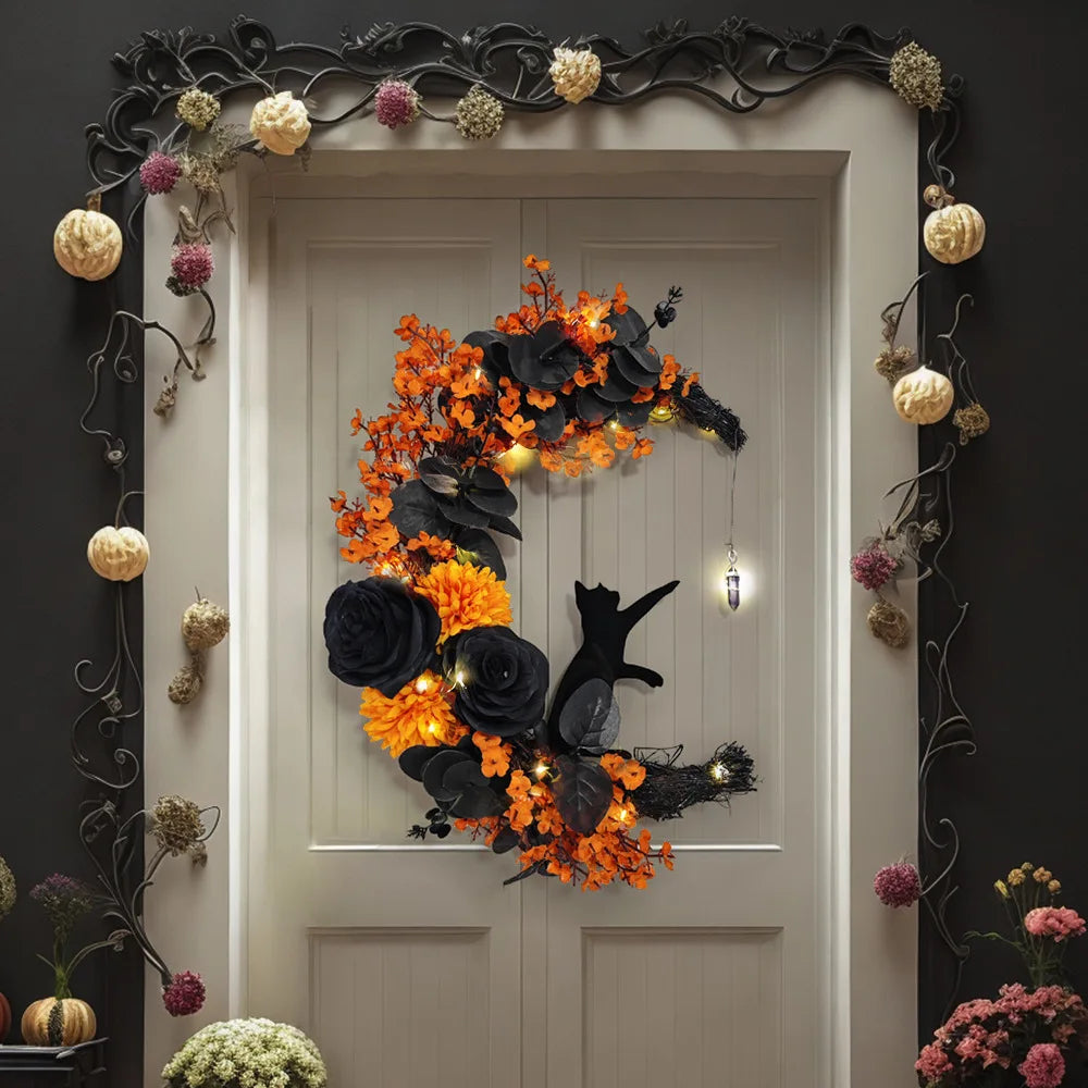 Halloween Moon Cat