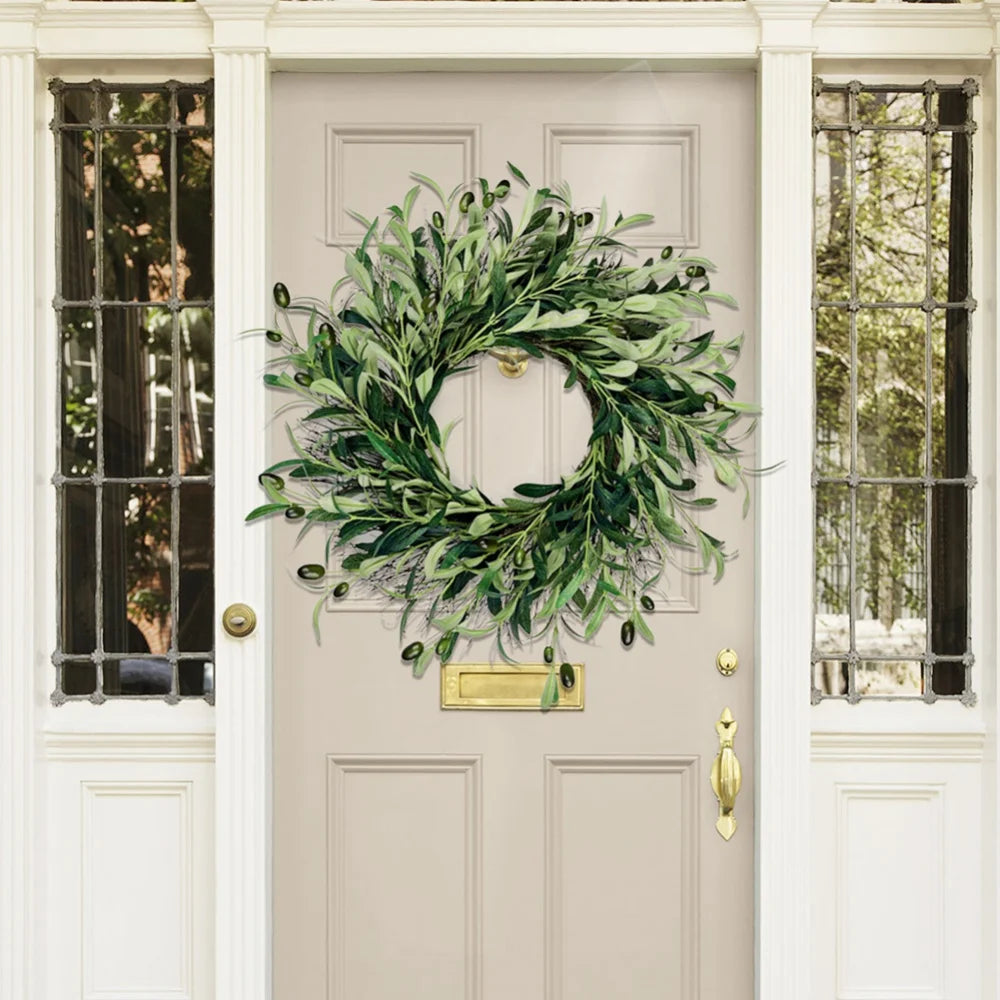 Green Olive Leave Wall Window Decor