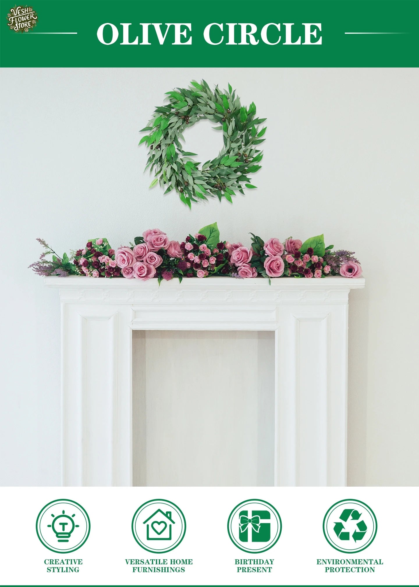 Rustic Olive Leaf