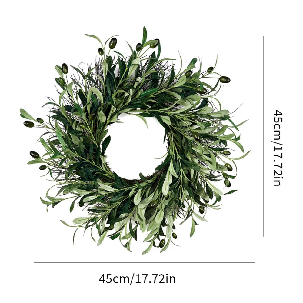 Green Olive Leave Wall Window Decor