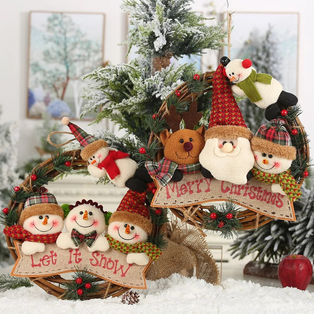 Old Snowman Elk Christmas