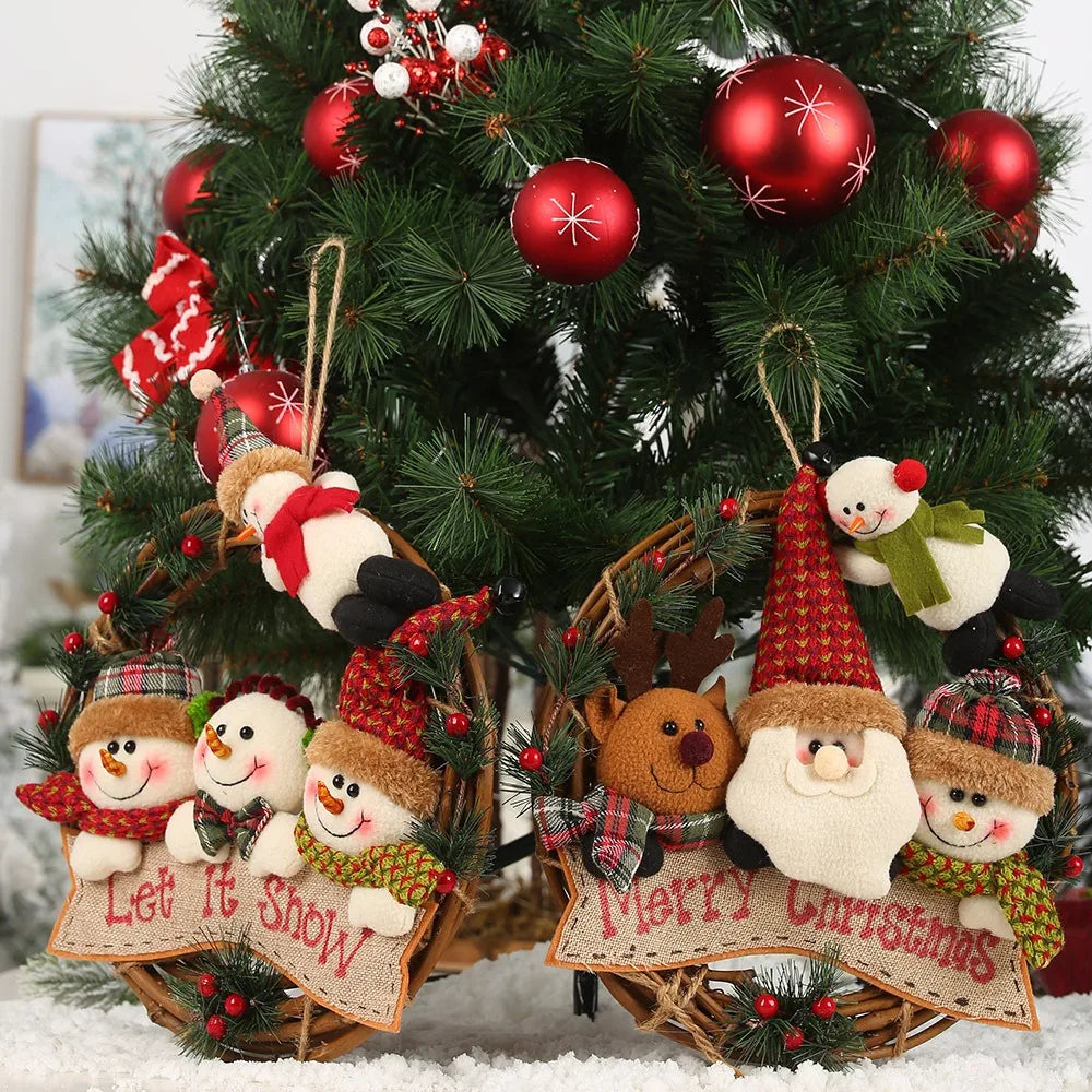 Old Snowman Elk Christmas