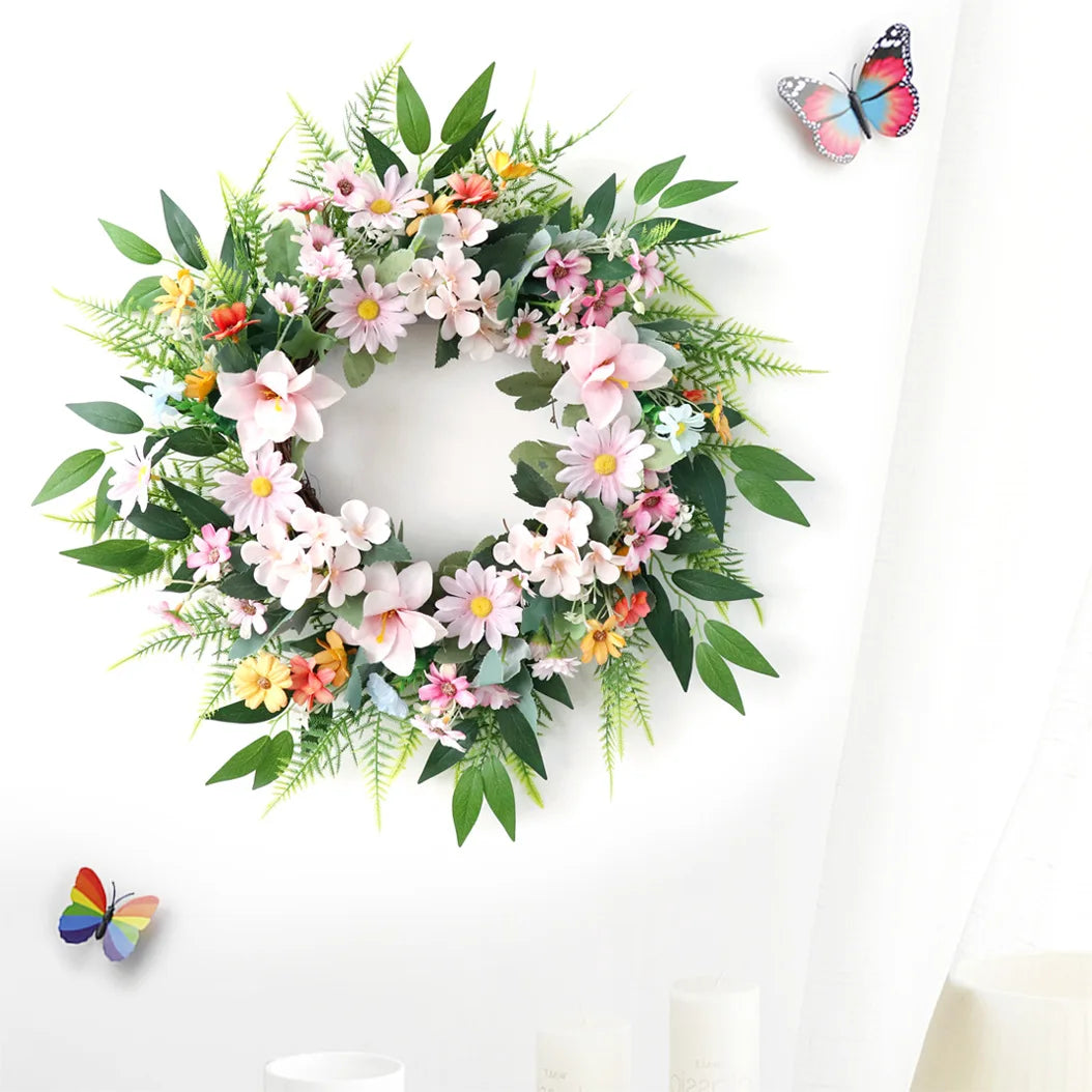 Yannew Colorful Flower Wreath