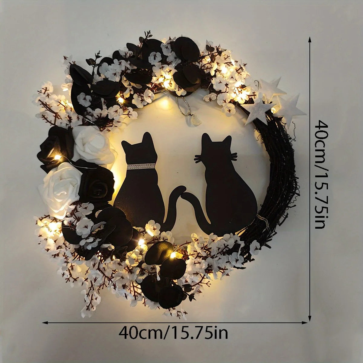 Moonlight Whiskers Wreath