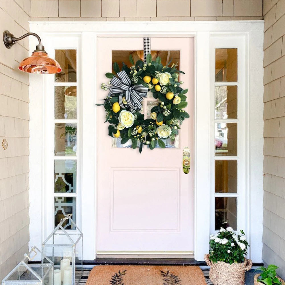 Spring Summer Lemon Wreath