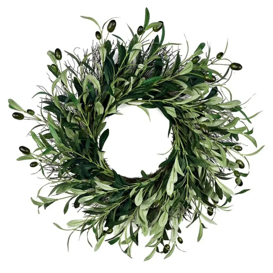 Green Olive Leave Wall Window Decor