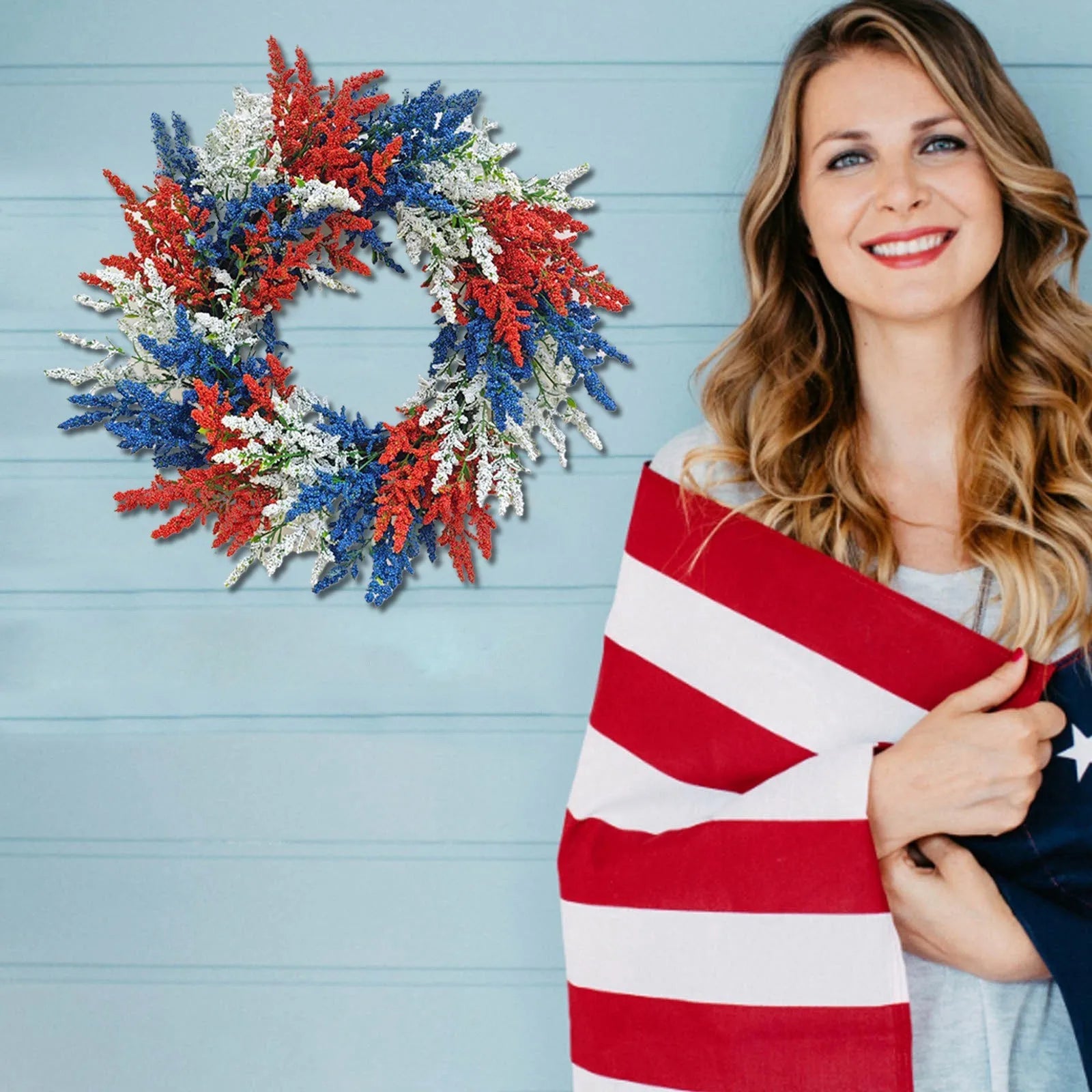 Patriotic Red White And Blue