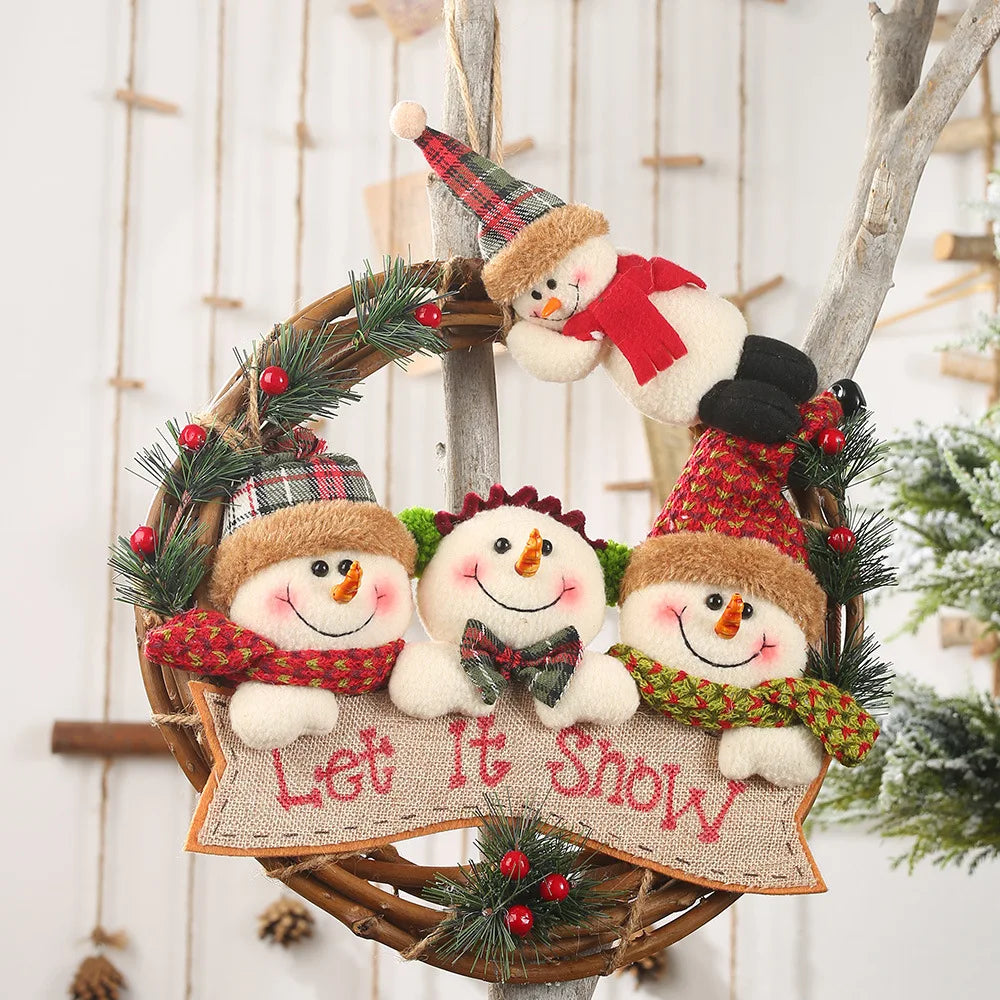 Old Snowman Elk Christmas