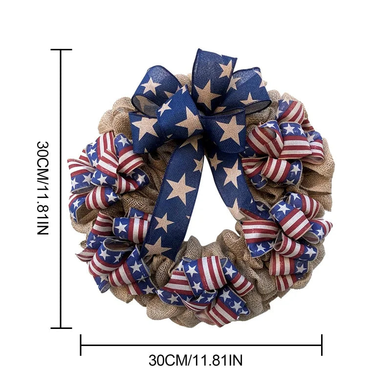 Round Patriotic Wreath