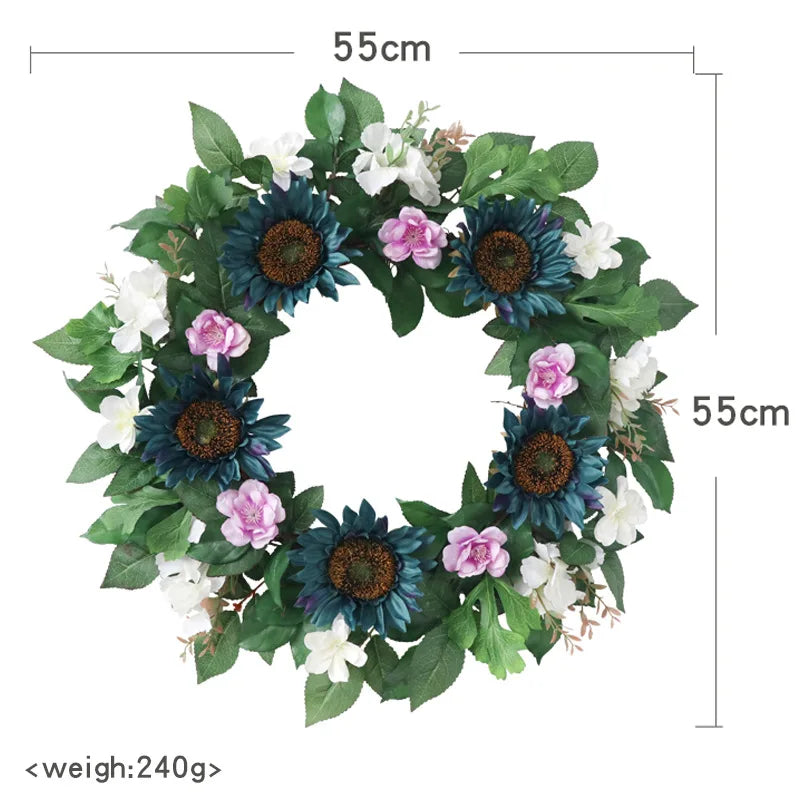 Yannew Colorful Flower Wreath