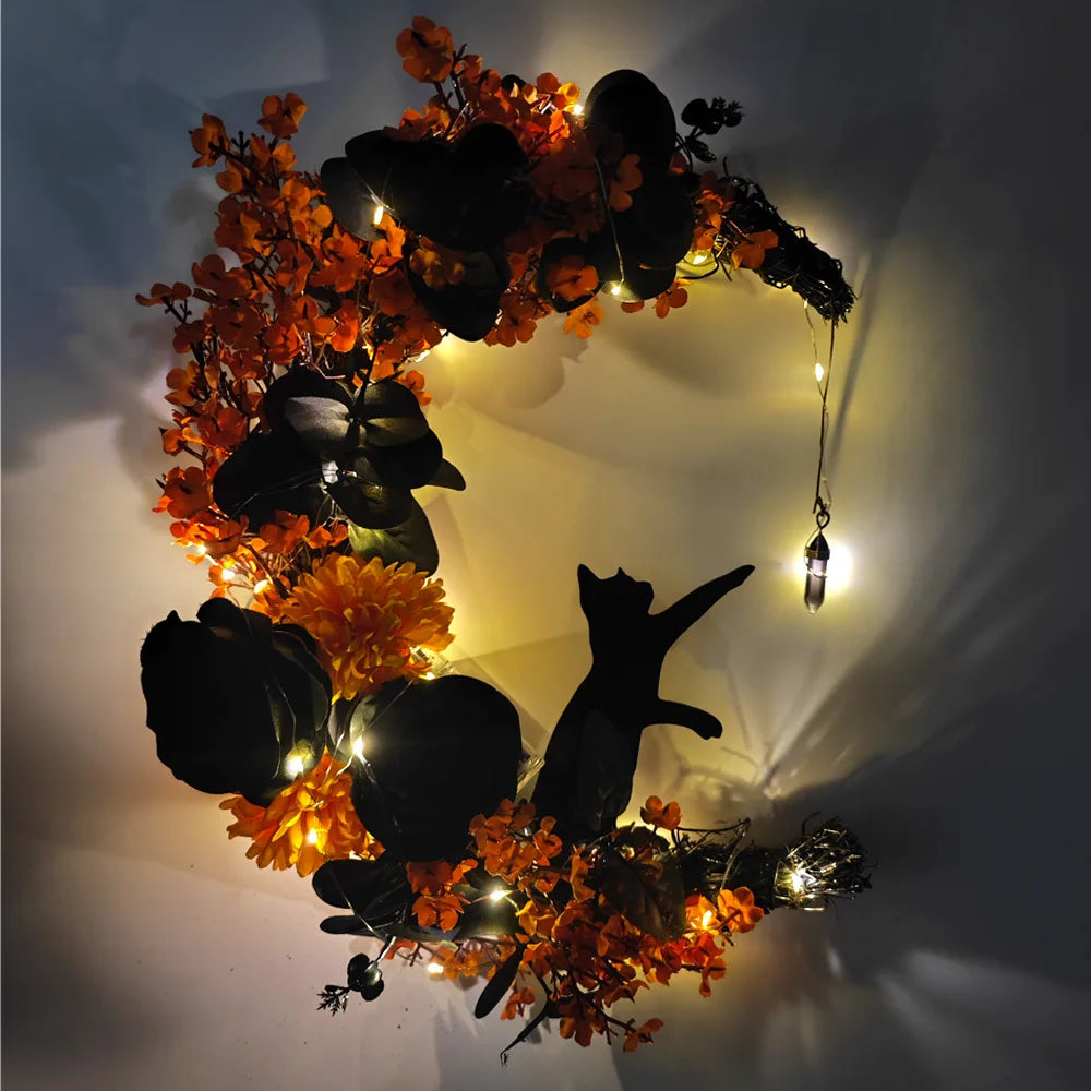 Halloween Moon Cat