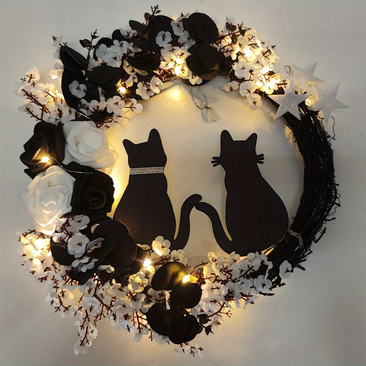 Moonlight Whiskers Wreath