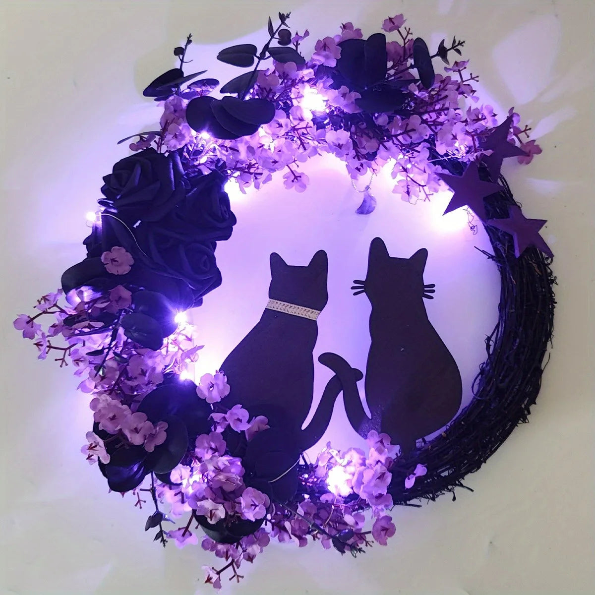Moonlight Whiskers Wreath