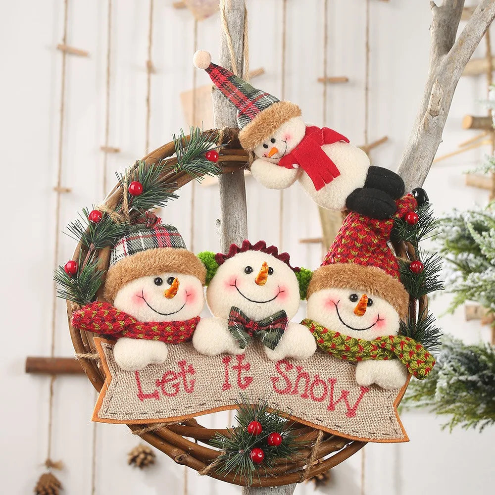 Old Snowman Elk Christmas