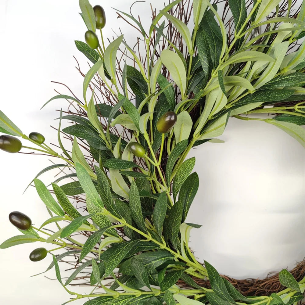 Green Olive Leave Wall Window Decor