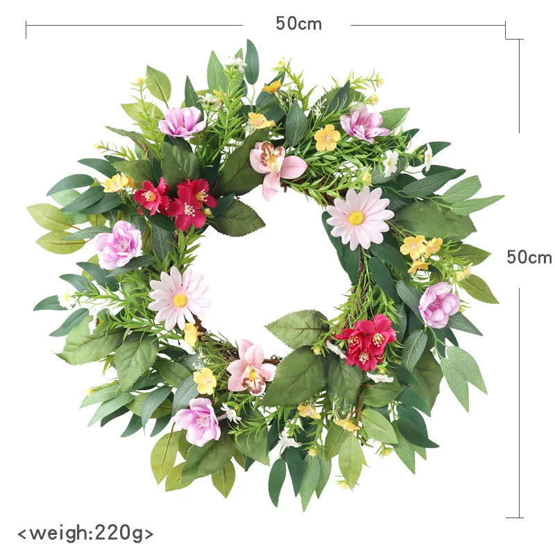 Yannew Colorful Flower Wreath