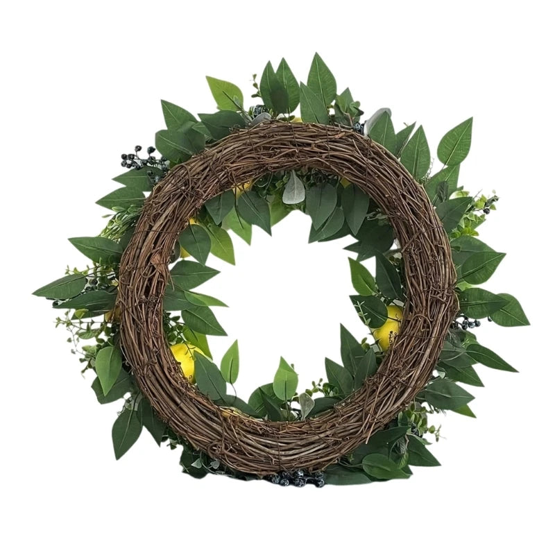 Spring Flower  with Lemons Wreath
