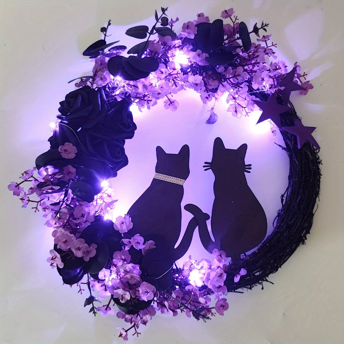 Moonlight Whiskers Wreath