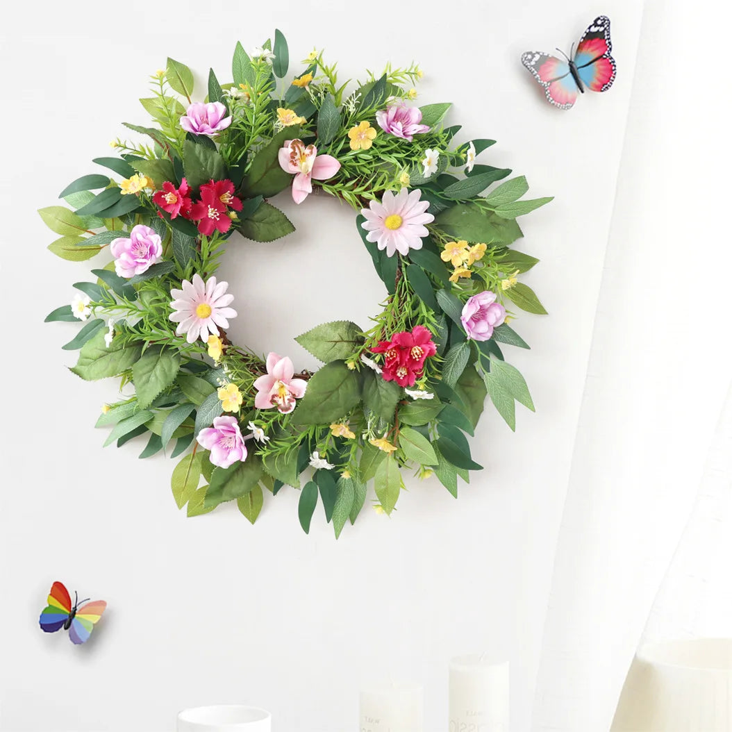 Yannew Colorful Flower Wreath