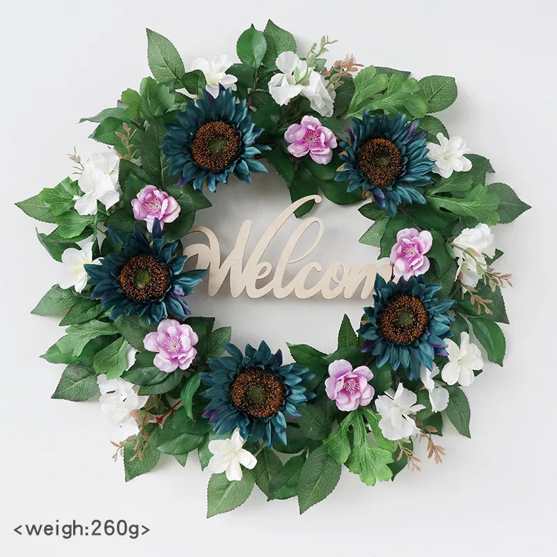Yannew Colorful Flower Wreath