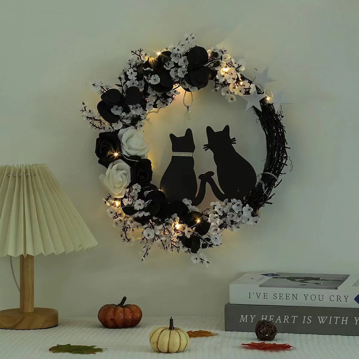 Moonlight Whiskers Wreath