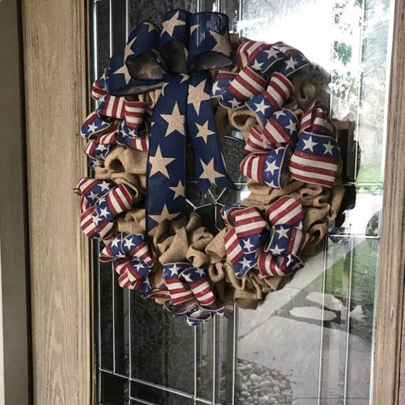 Round Patriotic Wreath