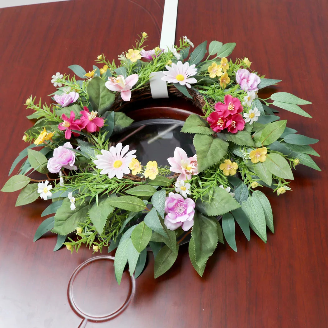 Yannew Colorful Flower Wreath