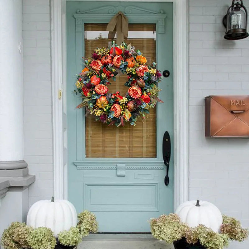 Fall Peony and Pumpkin