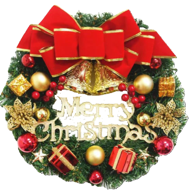 Red Christmas Wreath